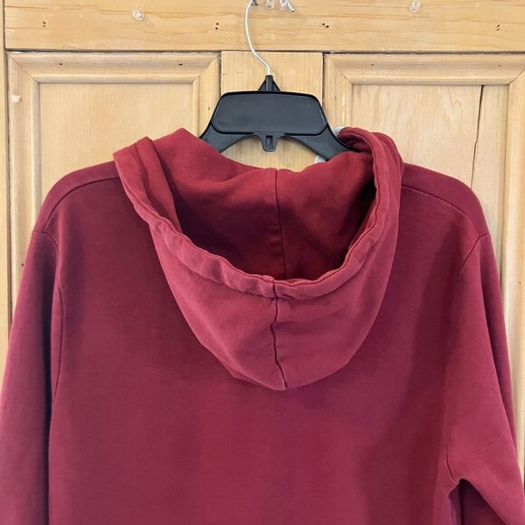 Polo Ralph Lauren Womens Full Zip Burgundy White Small Pony Hoodie XL Red SP EXC - Picture 10 of 11